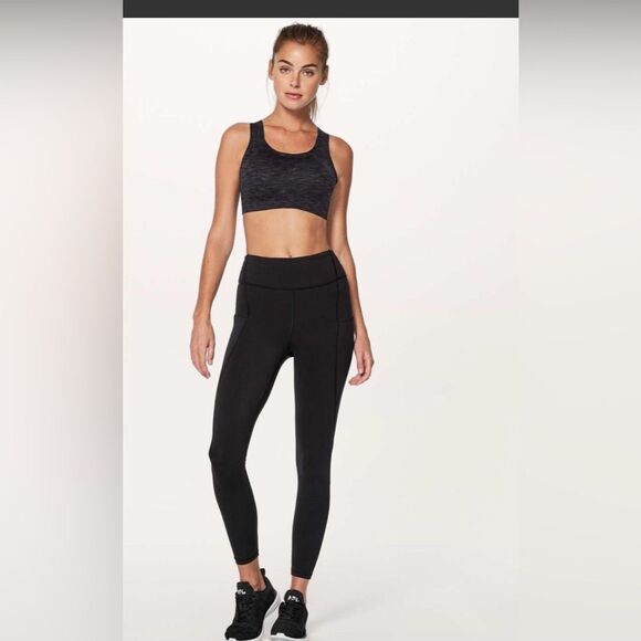 Lululemon Enlighten Bra Black Athletic Razor Back Size 8 - Picture 2 of 11